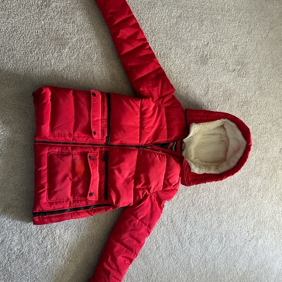 Madden NYC Junior Puffer Jacket  - Red - S/M - Picture 7 of 7